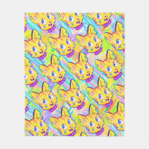 Cobertor De Velo Kitten Doodle