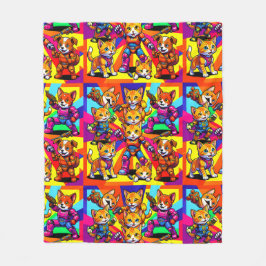 Cobertor De Velo Kittens - Puppies 