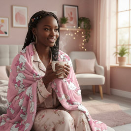 Cobertor De Velo Kitty Fleece Blanket