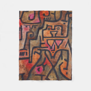 Cobertor De Velo Klee Abstrato Forest Expressionista Arte Moderna
