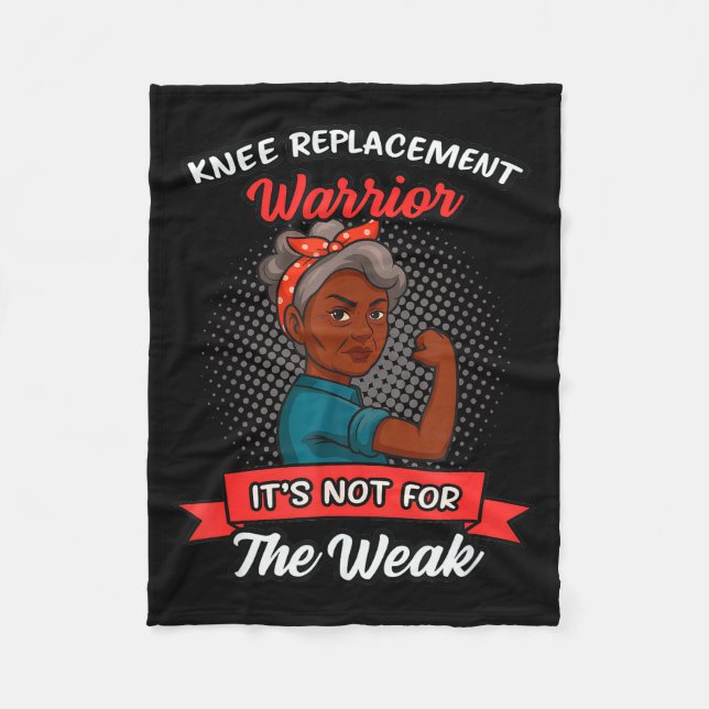 Cobertor De Velo Knee Replacement Warrior Grandma Happy With New Kn (Frente)