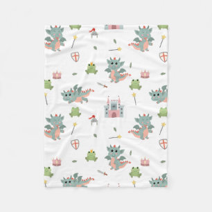 Cobertor De Velo Knights Fairytale Medieval Castle Nursery