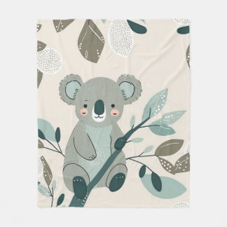 Cobertor De Velo Koala Cuteness Nursery