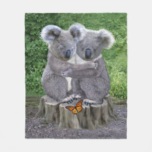 COBERTOR DE VELO KOALA HUGGIES DO BEBÊ