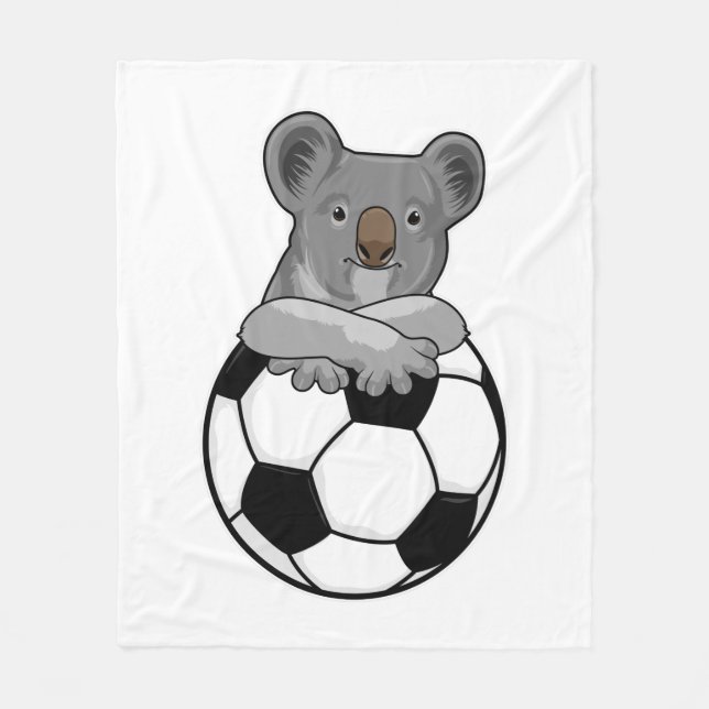 Cobertor De Velo Koala no futebol (Frente)