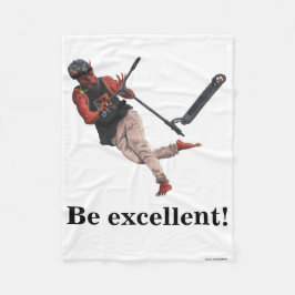 Cobertor De Velo Kobold Patinete Tricks Fantasy Art Fleece Blanket