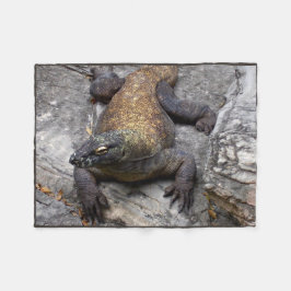 Cobertor De Velo Komodo Dragon Warm Rock Scene
