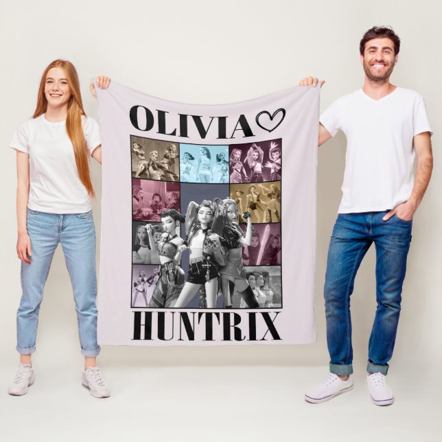 Cobertor De Velo KPop Demon Hunters Blanket, Huntrix (In Situ)