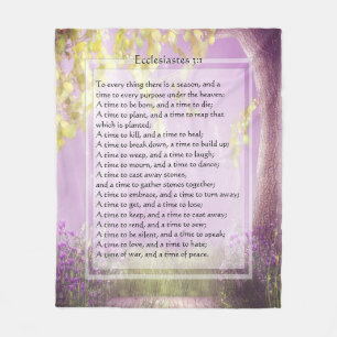 Cobertor De Velo KRW Ecclesiastes a tudo cobertura da escritura