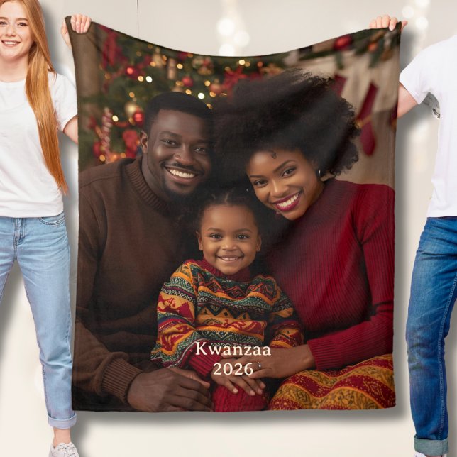 Cobertor De Velo Kwanzaa Photo Fleece Blankets Family Tradition (Criador carregado)