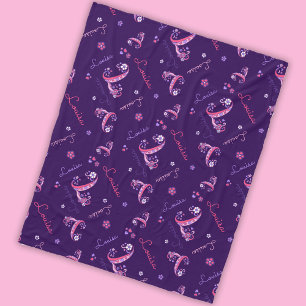 Cobertor De Velo L monograma e nome personalizado Louisa