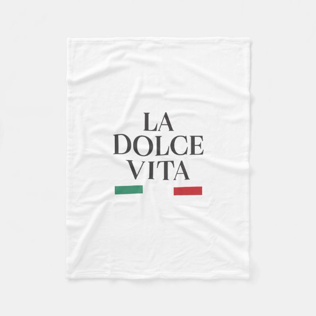 Cobertor De Velo La Dolce Vita Itália Fleece Blanket (Frente)