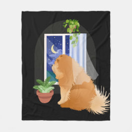 Cobertor De Velo LÁ EM ALGUM LUGAR O cobertor do velo da Chow