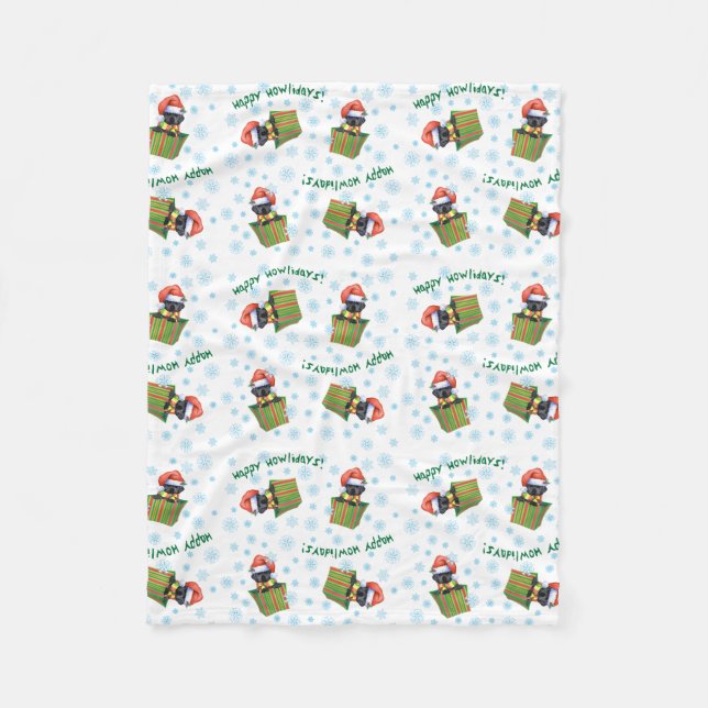 Cobertor De Velo Laboratório Preto Natal (Frente)