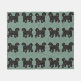 Cobertor De Velo Labradoodle Fleece Blanket
