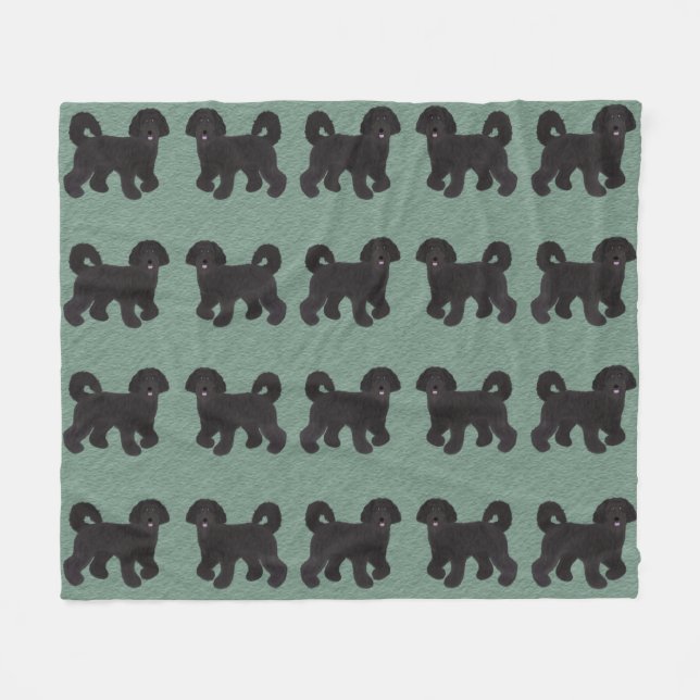 Cobertor De Velo Labradoodle Fleece Blanket (Frente (Horizontal))