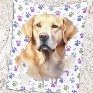 Cobertor De Velo Labrador Amarelo Puppy 2