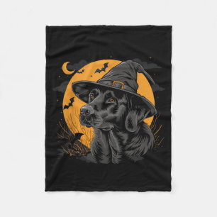 Cobertor De Velo Labrador Halloween Engraçado Cachorro Preto Lab Mo