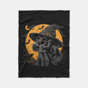 Cobertor De Velo Labrador Halloween Engraçado Cachorro Preto Lab Mo