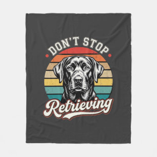 Cobertor De Velo Labrador Não Para de Recuperar Cão Retro