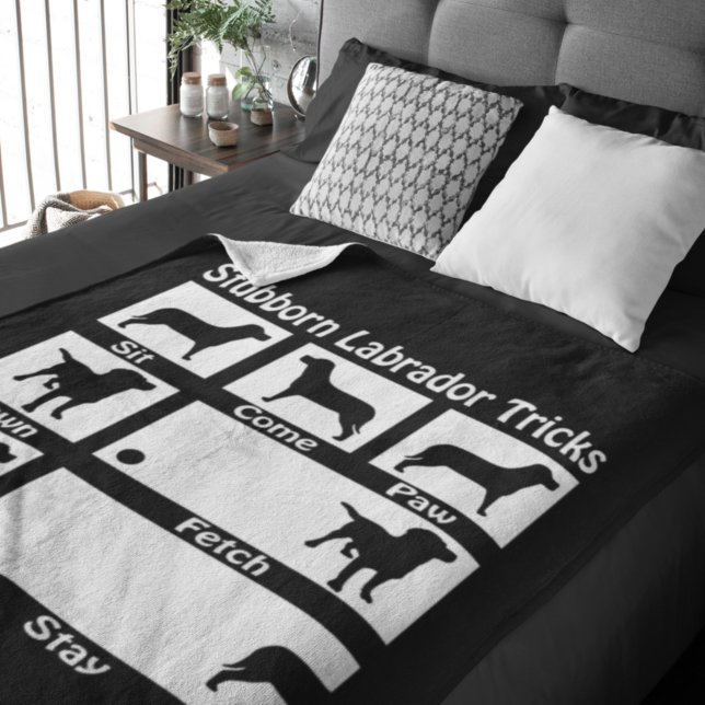 Cobertor De Velo Labrador Retriever Cachorro Teimoso Traz Humor (Criador carregado)