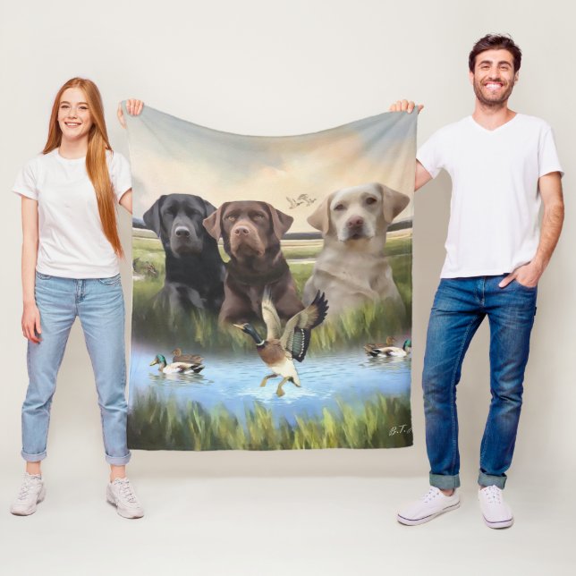 Cobertor De Velo Labrador Retrievers (Cães caçadores) (In Situ)