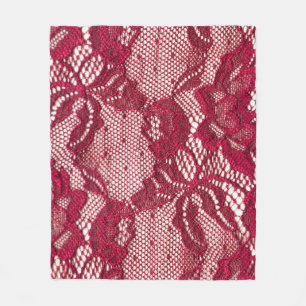 Cobertor De Velo Lace vermelho: têxtil de gaquard elástica.