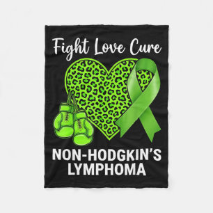 Cobertor De Velo Laço verde luta amor linfoma não Hodgkin