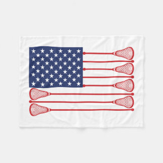 Cobertor De Velo Lacrosse American Flag Blanket
