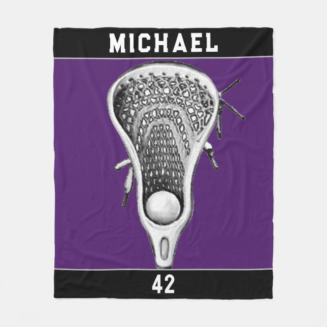 Cobertor De Velo Lacrosse Esportes Roxo (Frente)