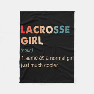 Cobertor De Velo Lacrosse Girl Definition Engraçado Lacrosse Lover