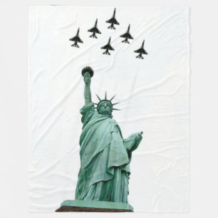 Cobertor De Velo LADY LIBERTY com JETS