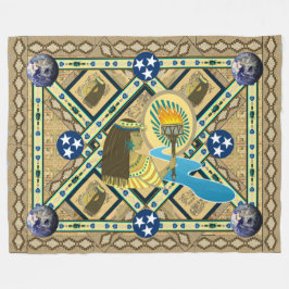 Cobertor De Velo "Lady Liberty of the Nile" Art Fleece Blanket