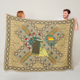 Cobertor De Velo "Lady Liberty of the West" Fleece Blanket