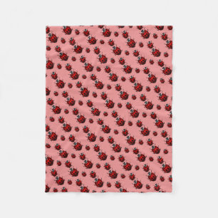 Cobertor De Velo Ladybug Blanket Cute Ladybird Flece Blanket
