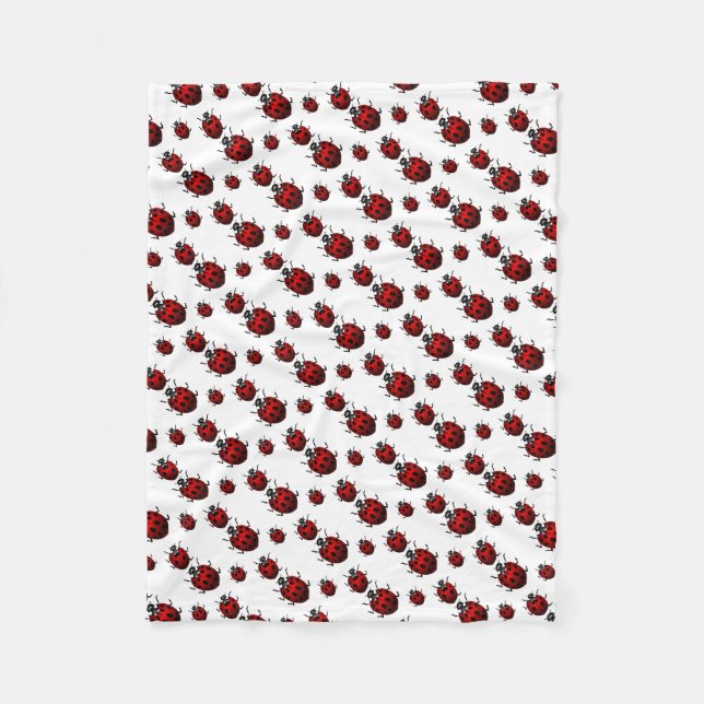 Cobertor De Velo Ladybug Blanket Cute Ladybird Flece Blanket (Frente)