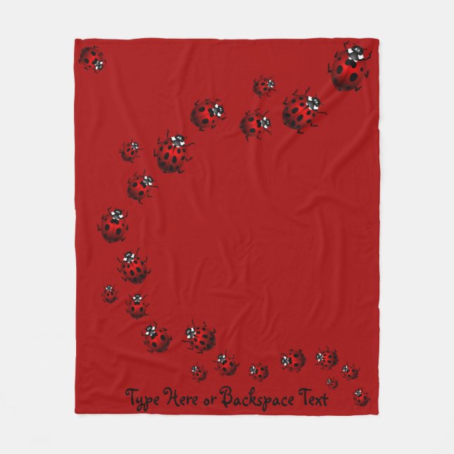 Cobertor De Velo Ladybug Blanket Ladybug Talybug Ladybird (Frente)