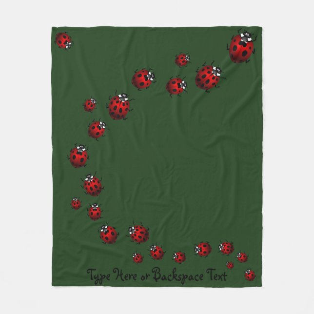 Cobertor De Velo Ladybug Blanket Ladybug Talybug Ladybird (Frente)