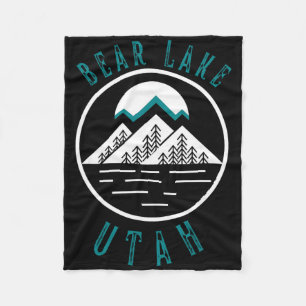 Cobertor De Velo Lago Bear Utah Montanha Esqui Caminhada Pesca Barc