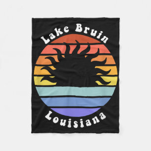 Cobertor De Velo Lago Bruin Louisiana La Nascer do Sol Lembrança de