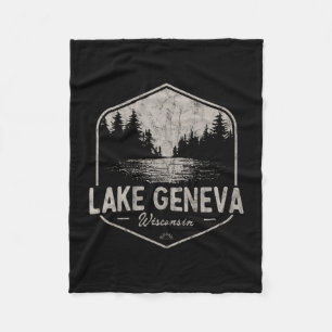 Cobertor De Velo Lago Genebra Wisconsin Ao Ar Livre Vintage