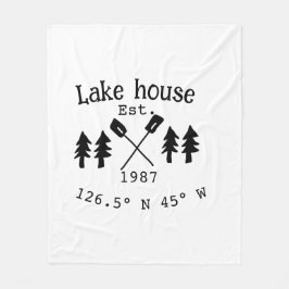 Cobertor De Velo Lago House ets. Data ano em que as coordenadas per