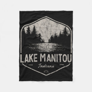 Cobertor De Velo Lago Manitou Indiana Exteriores Antigo 