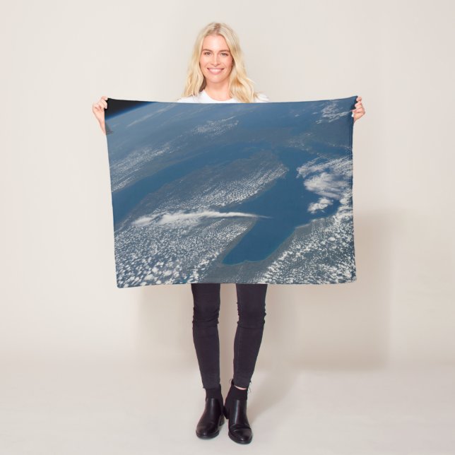 Cobertor De Velo Lago Michigan, Lago Huron E Estado De Michigan. (In Situ)