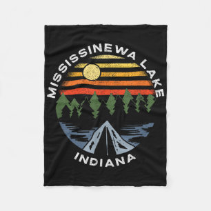 Cobertor De Velo Lago Mississinewa Indiana Floresta Acampamento Fér