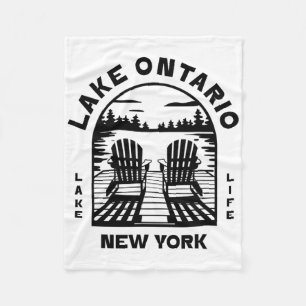 Cobertor De Velo Lago Ontário Nova York Ao Ar Livre Vintage