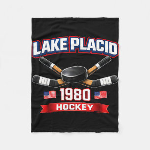 Cobertor De Velo Lago placid 1980 hóquei vintage puck EUA nova york