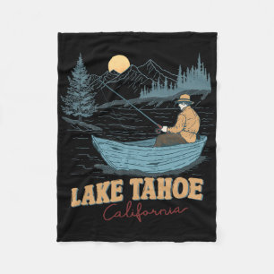 Cobertor De Velo Lago Tahoe Califórnia Engraçado Verão Pesca Acampa