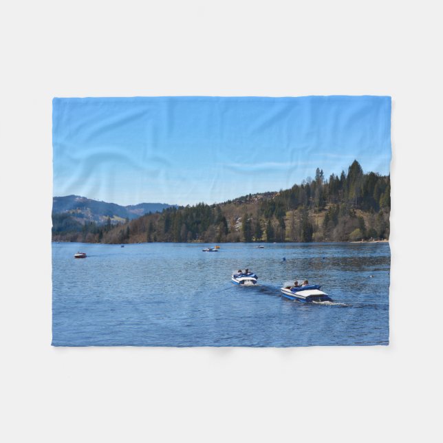 Cobertor De Velo Lago Titisee na Floresta Negra (Frente (Horizontal))