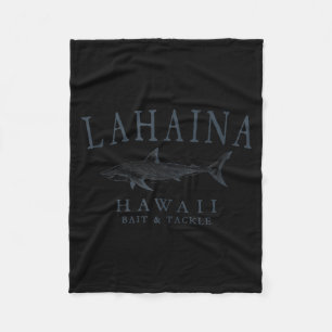 Cobertor De Velo Lahaina havaí tubarão vintage ardósia arte pesca